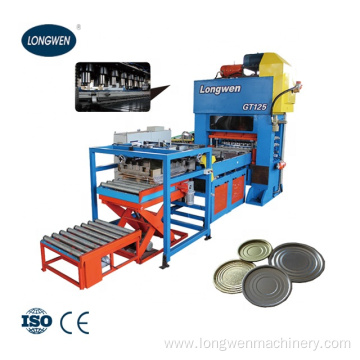 Punch press machine metal end lid producing line for metal can